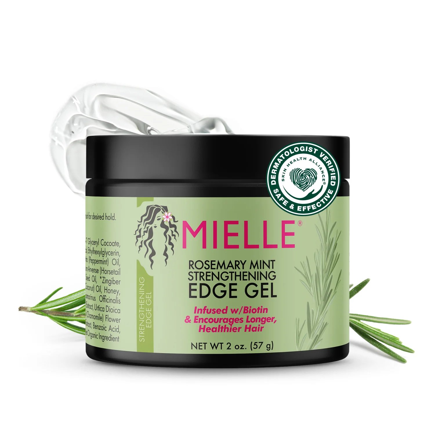 Mielle Rosemary Mint Strengthening Edge Gel 2oz