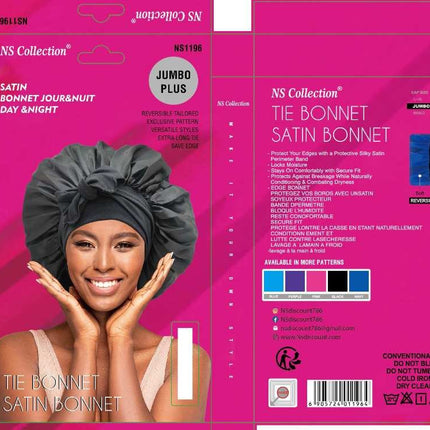 High Quality & Double layer JOUR & NUIT Satin Bonnet NS collection