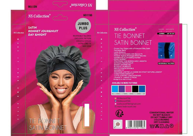 High Quality & Double layer JOUR & NUIT Satin Bonnet NS collection
