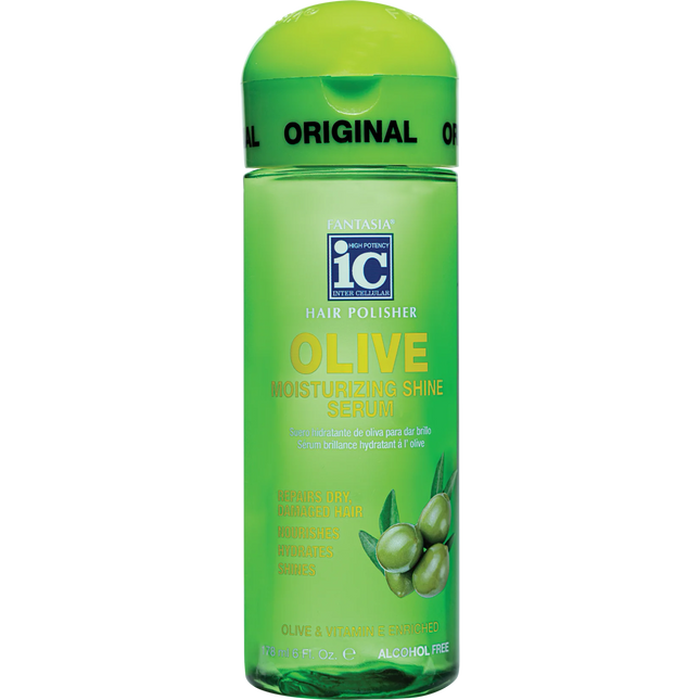 IC Fantasia Hair Polisher Olive Moisturizing Shine Serum 6 oz