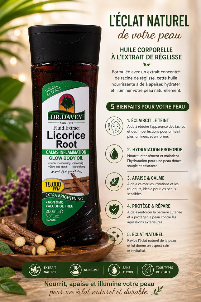 Dr. Davey Licorice Root Glow Body Oil 200ml
