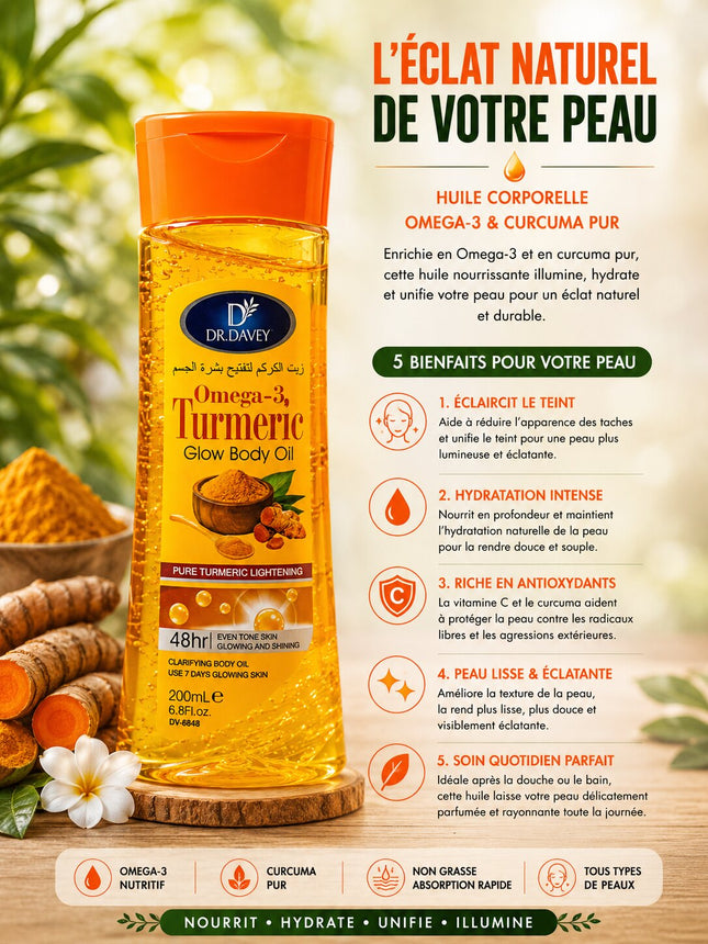 Dr. Davey Omega-3 & Turmeric Glow Body Oil 200ml