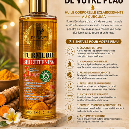 Dr. Davey Turmeric Brightening Glow Body Oil 300ml