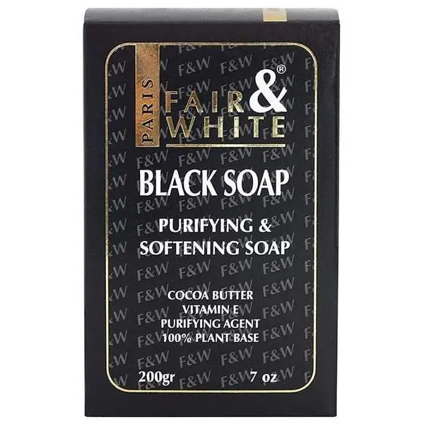 Fair & White Original Savon Black Soap 200g