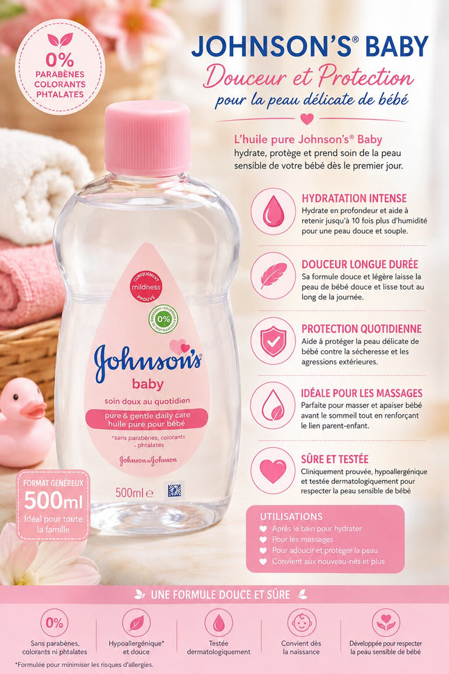 Johnson's Baby Oil 500ml