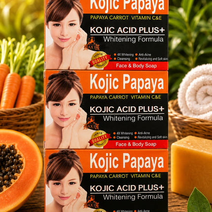 Kojic Papaya Carrot Vitamin C&E Soap