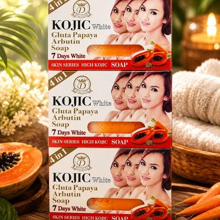 Kojic White Gluta Papaya Arbutin Soap
