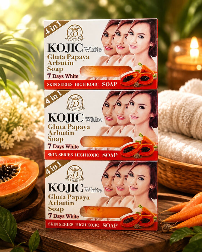 Kojic White Gluta Papaya Arbutin Soap