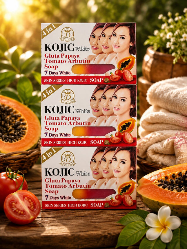 Kojic White Gluta Papaya Tomato Arbutin Soap
