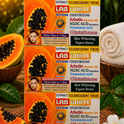 Lab White Papaya Arbutin Kojic Glutathione Soap