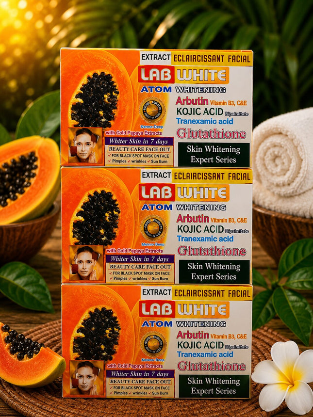 Lab White Papaya Arbutin Kojic Glutathione Soap