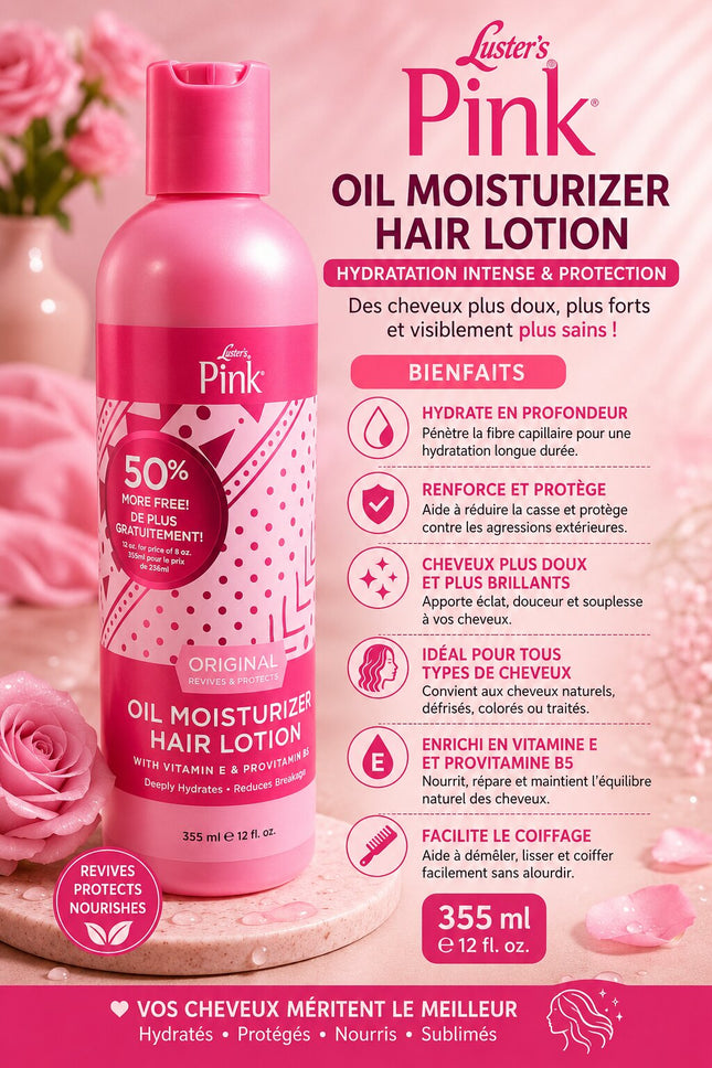 Luster's Pink Oil Moisturizer Hair Lotion 355ml
