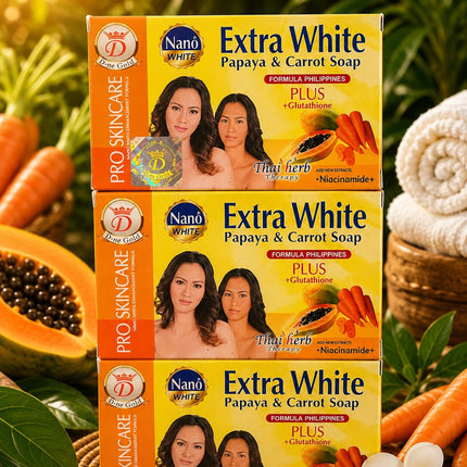 Nano Extra White Papaya & Carrot Soap