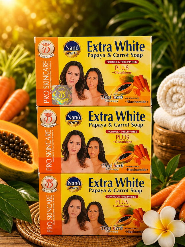 Nano Extra White Papaya & Carrot Soap