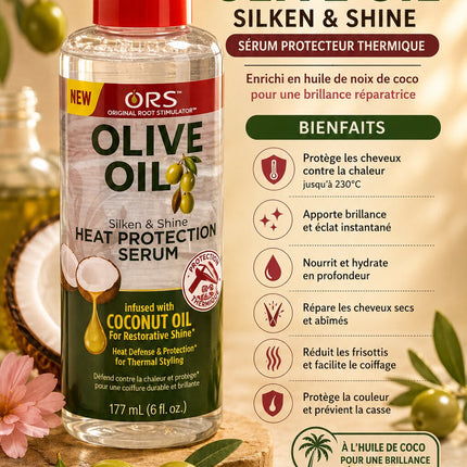ORS Olive Oil Silken & Shine Heat Protection Serum 177ml