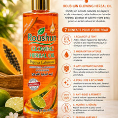 Roushun Glowing Herbal Oil Papaya Calamansi 300ml