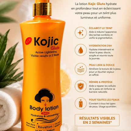 Roushun Kojic Gluta Active Lightening Body Lotion 500ml