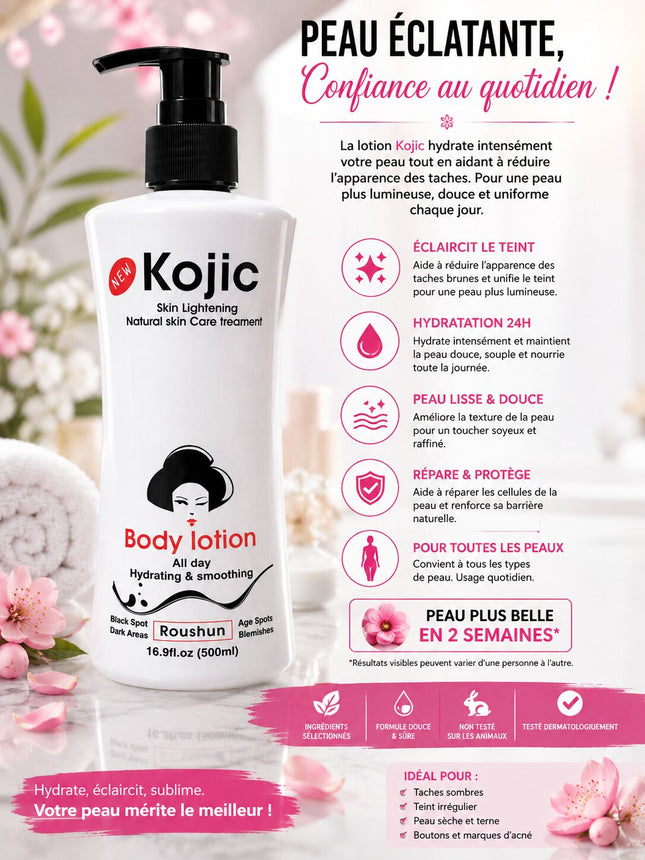 Roushun Kojic Skin Lightening Body Lotion 500ml