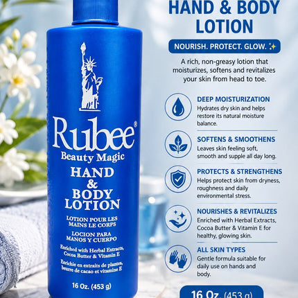 Rubee Beauty Magic Hand & Body Lotion 16oz