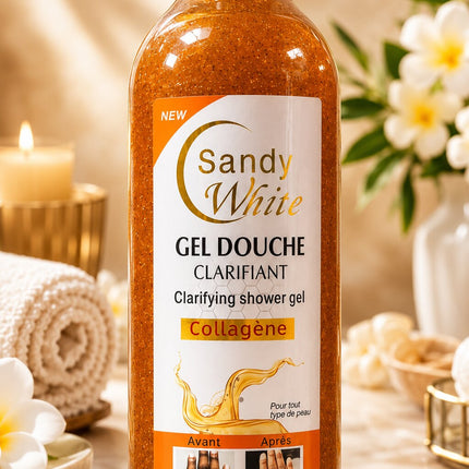 Sandy White Gel Douche Clarifiant Collagène