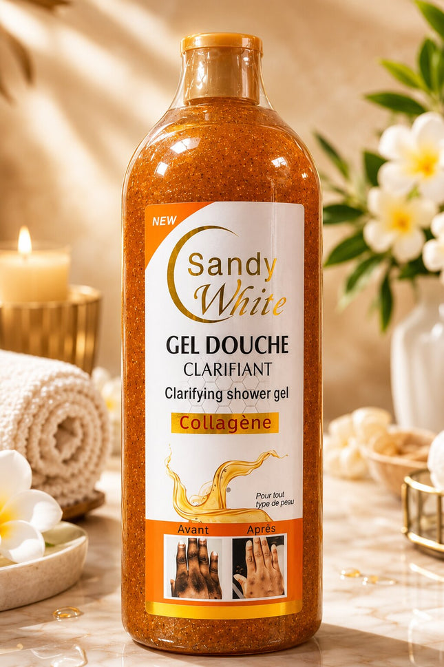 Sandy White Gel Douche Clarifiant Collagène