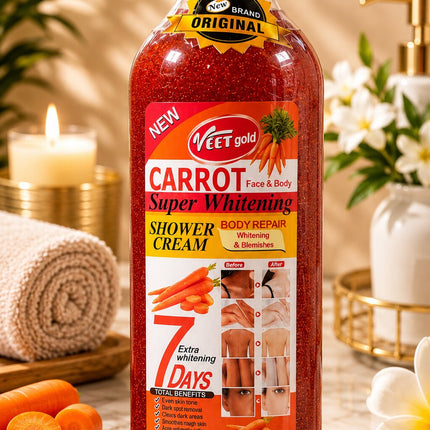 Veet Gold Carrot Super Whitening Shower Cream 1000ml