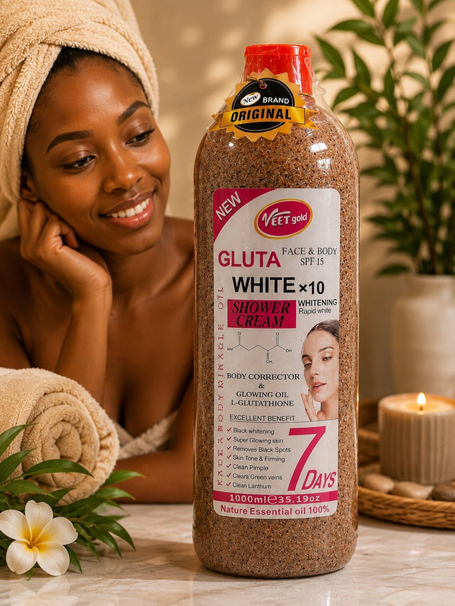 Veet Gold Gluta White x10 Shower Cream 1000ml