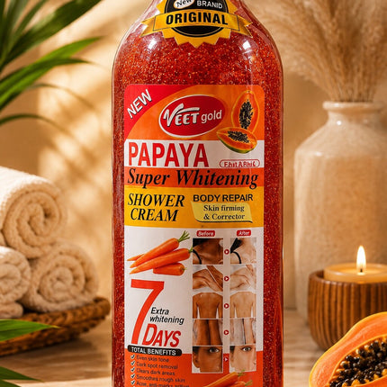 Veet Gold Papaya Super Whitening Shower Cream 1000ml