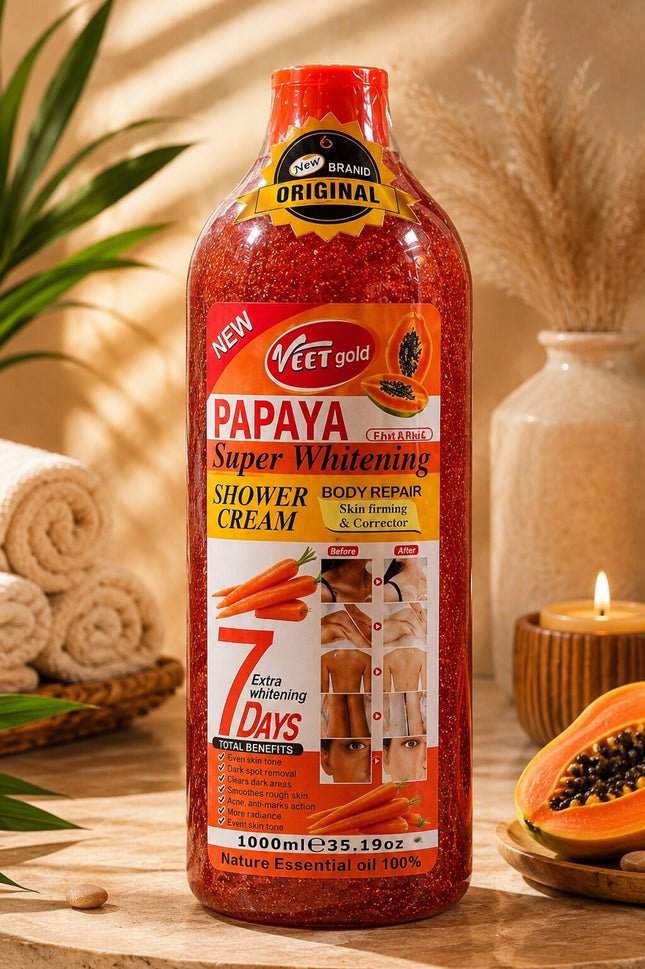 Veet Gold Papaya Super Whitening Shower Cream 1000ml