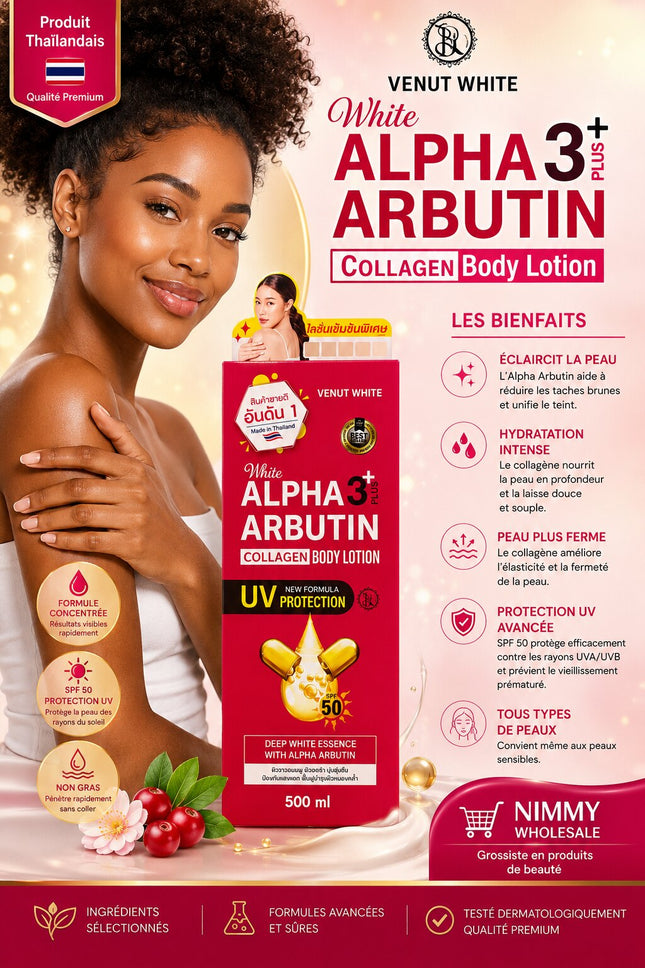 Venut White Alpha 3+ Arbutin Collagen Body Lotion 300ml